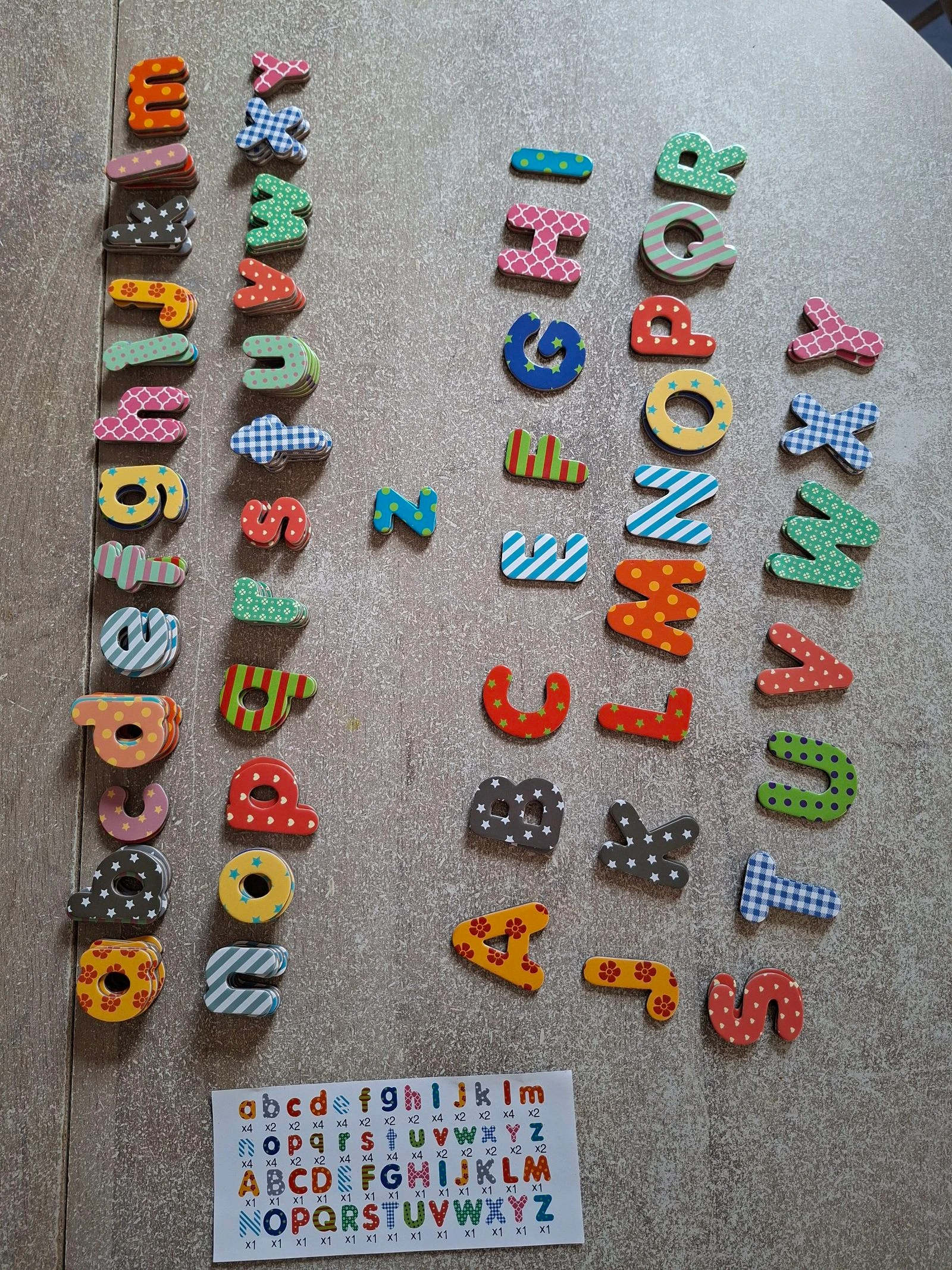 Gekartonneerde magnetische letters en cijfers - Educatief alfabet- en rekenspel - Onvolledig – photo 2
